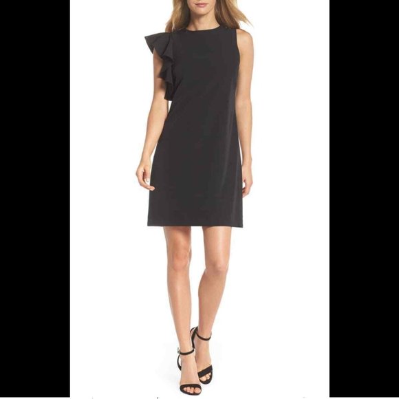 julia jordan ruffled sheath dress